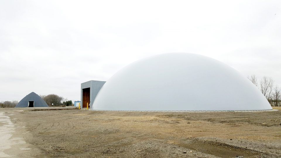 cúpula de armazenamento de sal