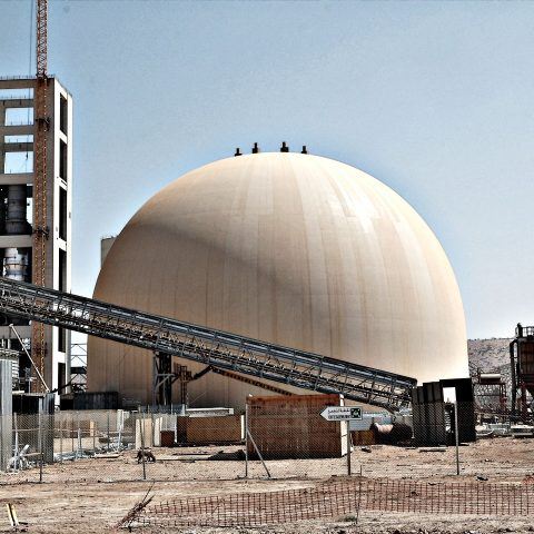 Ciments du Maroc Cement Plant - Clinker Bulk Storage - Morocco