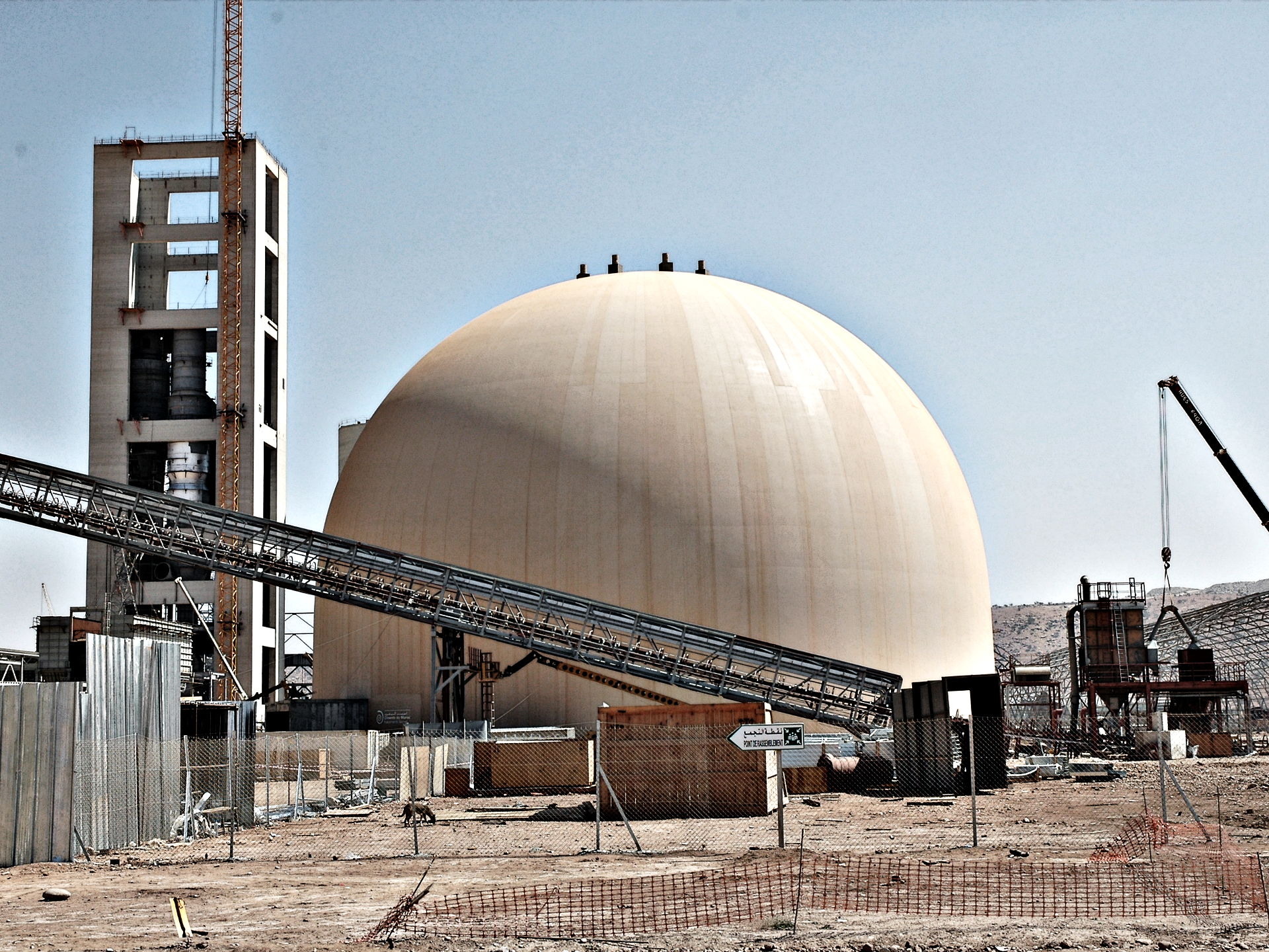 Ciments du Maroc Cement Plant - Clinker Bulk Storage - Morocco