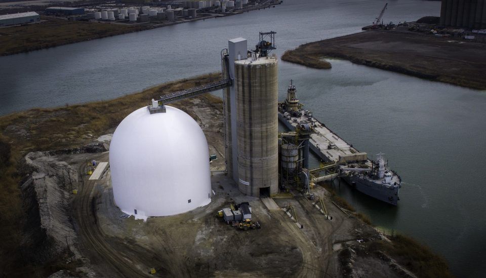 Terminal fluvial de cemento St. Marys en Chicago, EE. UU.