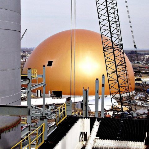 Coal Bulk Storage Dome Construction