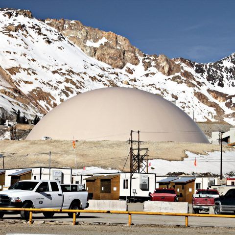 Construction d'une mine de molybdène Climax