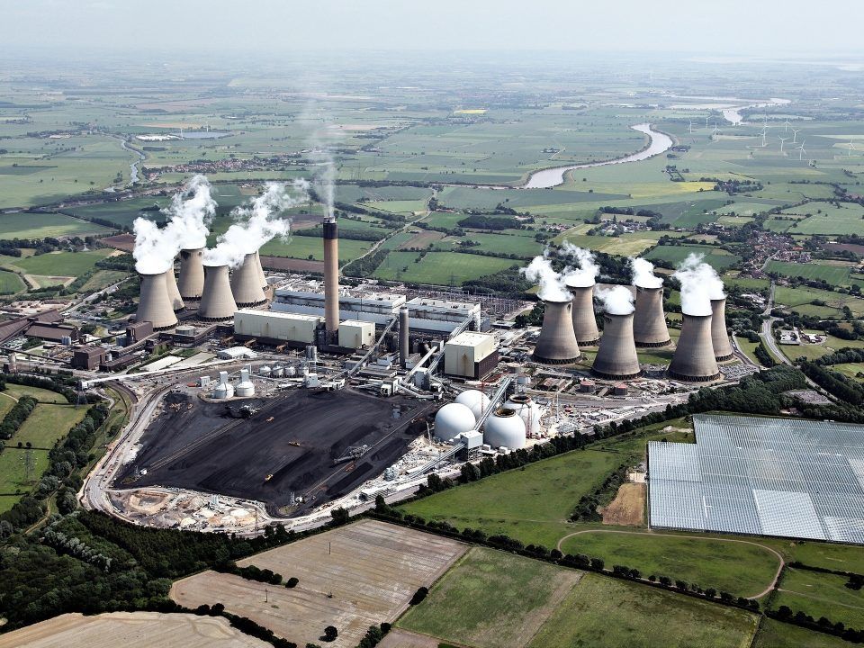 drax power station built by dome technology