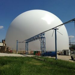 Inflated sugar dome in Kaposvar, Hungary