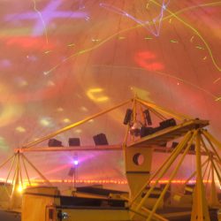 The interior of the Astrosphere at Funtown Splashtown USA, courtesy the park