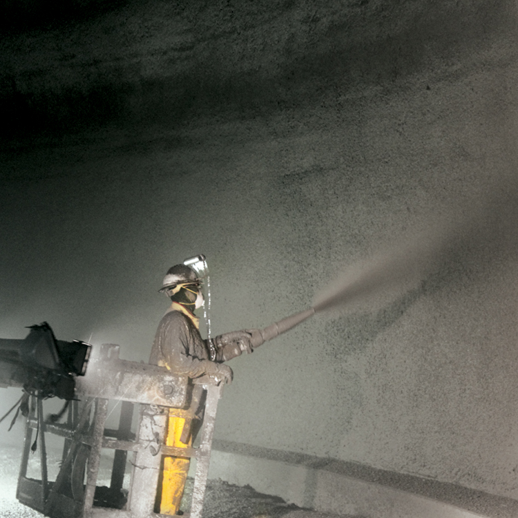 shotcrete application